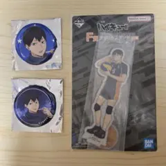 ハイキュー!! コスモワールド ホログラム缶バッジ 一番くじ アクスタ 影山飛雄