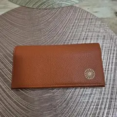 皇居 オレンジレザー 長財布
