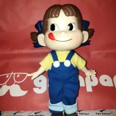 不二家 ペコちゃん 青オーバーオール - メルカリ