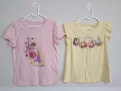 ラプンツェル&ディズニープリンセスTシャツ2枚セット