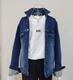 【nano・universe】ブルーデニムジャケットL～XL