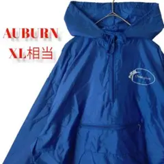 【90S古着】AUBURNマウンテンパーカーブルー　ハーフジップ　メンズXL