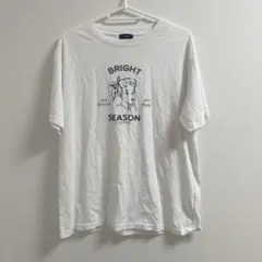 SHIPS シップス プリントTシャツ ホワイト ONE SIZE レトロガール