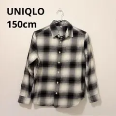 ユニクロ　チェックフランネルシャツ150cm