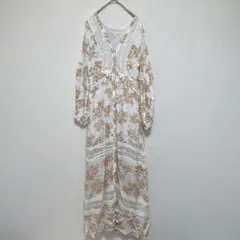 coco + jaimeson フラワープリント ロングワンピース 【Lサイズ】