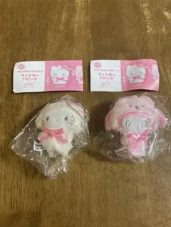サンリオキャラクターズ　フィンガーパペット　ハローキティ　マイメロディ