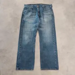 リーバイス569 Levis W36 ワイド バギー 青 古着 ヒゲ 22516 - メルカリ