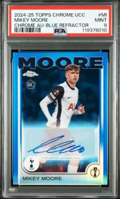 24-25 AUTO RC MIKEY MOORE 150枚限定 PSA9