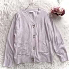 良品✨スナイデルホーム　オープンハートボタン　カーディガン　ルームウェア　F