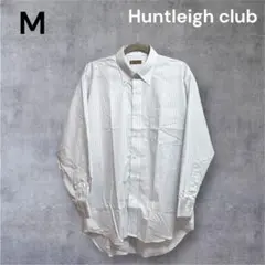 Huntleighclub 水色 M ストライプ ワイシャツ シャツ リクルート