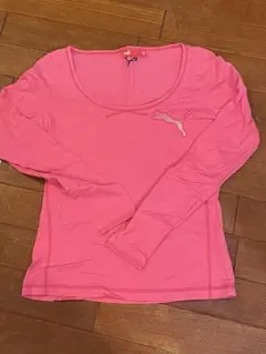 PUMA ピンク 長袖Sサイズ ヨガ ランニング スポーツウェア