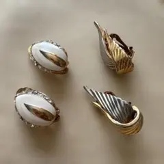 ヴィンテージ風 イヤリング2個セット