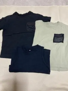 メッシュポケット付きTシャツ3枚セット 100cm