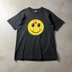 たけ様専用90s ぶち抜きスマイルフェイス ヴィンテージ Tシャツ