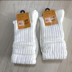 ユニクロ UNIQLO ヒートテック ルーズソックス 白　2足セット ホワイト