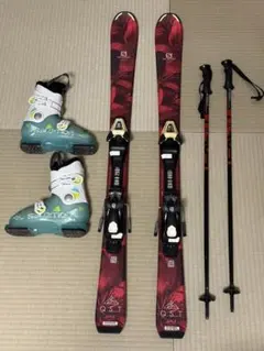 スキー板120cm ブーツ21cm 子供用セット SALOMON QSTサロモン