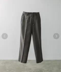 LIDNM MELANGE CHECK STRAIGHT SLACKS リドム