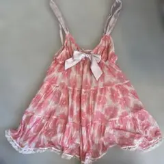 美品】axes femmeフリル付きピンクキャミソール - メルカリ