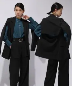 未使用級✨HAREハレ 2WAYカットアウトテーラージャケット ジレのサムネイル