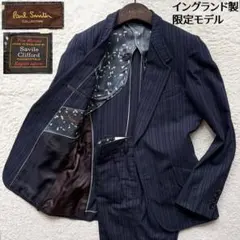 美品✨ポールスミスコレクション スーツ 裏地総柄 ストライプ イングランド製生地