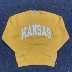 90s RUSSELL ATHLETIC スウェット USA製 ラッセル 黄色