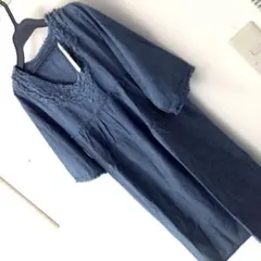 新品 チュニック　インディゴブルー