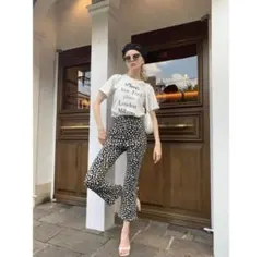 epine frill flower pants black Sサイズのサムネイル