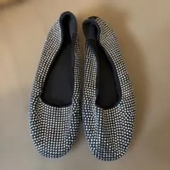 H&M キラキラペタンコ　バレリーナ靴35のサムネイル