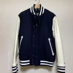 ニューエラ　スタジャン ネイビー/ホワイト ウール