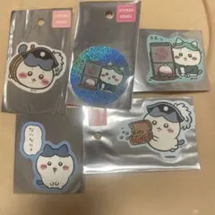 ちいかわ　スマホに貼れるサイズのステッカー　ハチワレ　５枚セット　④