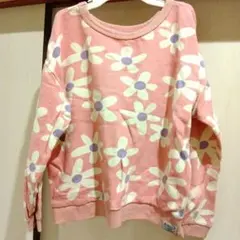 BREEZE　花柄ピンク　トレーナー　 140