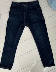 ビューティーアンドユース　9分丈デニムテーパードパンツ