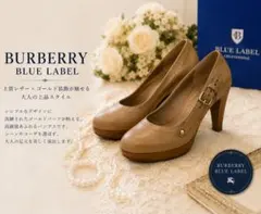 BURBERRYBLUE LABELパンプスベージュ革約23.5cm