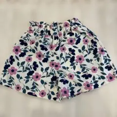 花柄キュロットパンツ