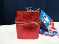 サンリオ ハローキティ スカーフ付きチャームポーチ レッド 赤 小物入れ 収納