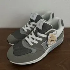 【新品/タグ付き】mozレースアップスニーカー 23.5㎝ グレー