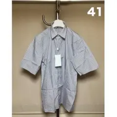 塩味様専用】21AW メゾンマルジェラ ダークネイビー半袖シャツ 40