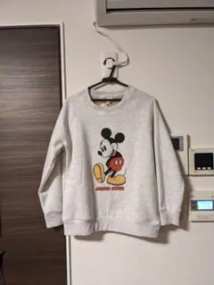 【新品】ミッキーマウス 裏ボア暖か トレーナー M