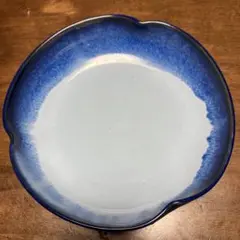 波型 青白 陶器皿