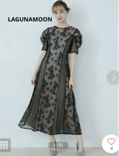 2026年最新】lagunamoon ラグナムーン ladyパネルレースワンピースの