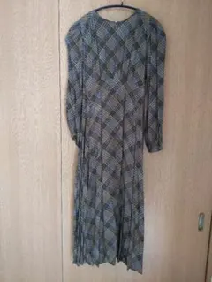 UNIQLO:C チェック柄 長袖ロングワンピース M