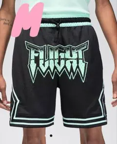 FLIGHTロゴ バスケットボールパンツ M 黒/ミント JORDAN