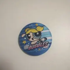 パワーパフガールズ 刺繍缶バッジ　バブルス