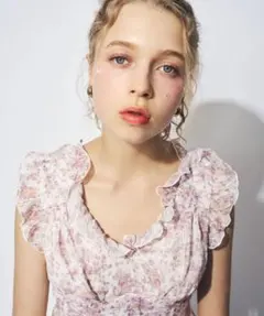 Ripple frill flower mini onepiece Mmeeme - メルカリ