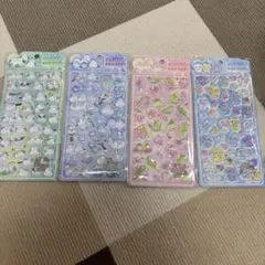 も*ん様 ダイヤモンドポップシール　ぷっくりシール　シマエナガ　4枚セット