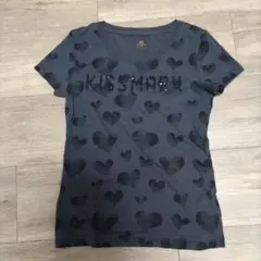 KISSMARK ハート柄 Tシャツ Sサイズ グレーのサムネイル