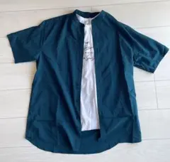 URBAN RESEACH 半袖シャツ ブルー 夏に⭐︎ 秋に⭐︎ セットアップ