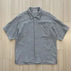 【00s】コロンビア 半袖シャツ M グレー系100%コットン ヴィンテージのサムネイル