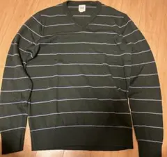 00s OLD GAP ボーダーVネックニットスウェット