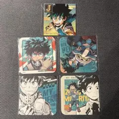 僕のヒーローアカデミア　緑谷　アートコースター　ステッカー